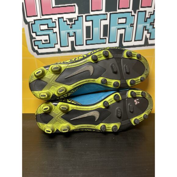 NIKE Hypervenom Phade II FG Blue Lagoon Soccer Cleats 744944-400 Women's Sz 10 - Picture 7 of 7